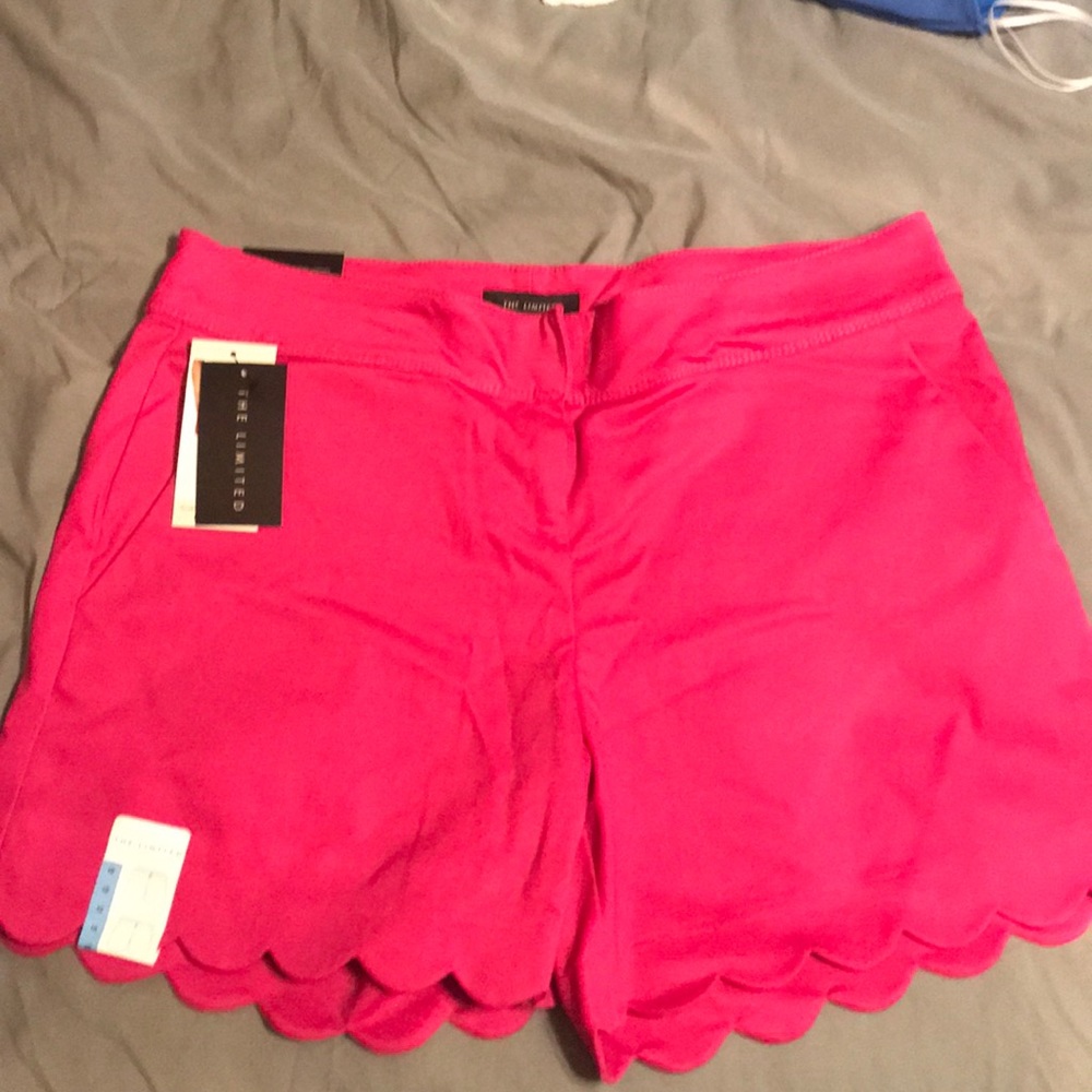 Hot Pink Scalloped Shorts